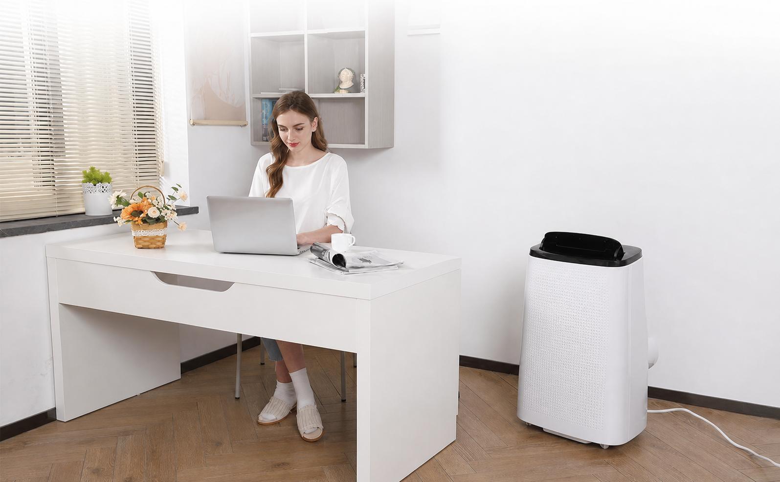 Portable 15,000 BTU, Fan & Dehumidifier, 800 sq.ft, Window Kit Portable 15,000 BTU, Fan & Dehumidifier, 800 sq.ft, Window Kit