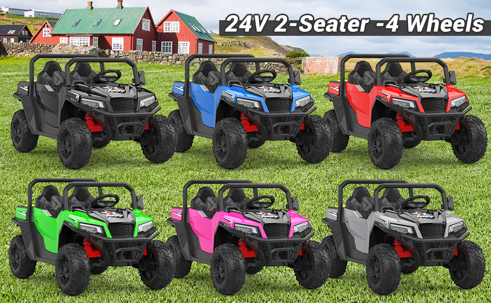 24V 2-Seater Available in Multiple Colors