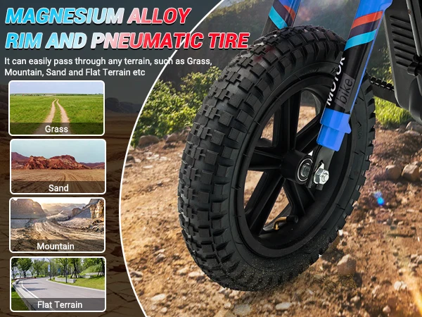 Magnesium Alloy Rim and Pneumatic Tire for All Complex Road Conditions