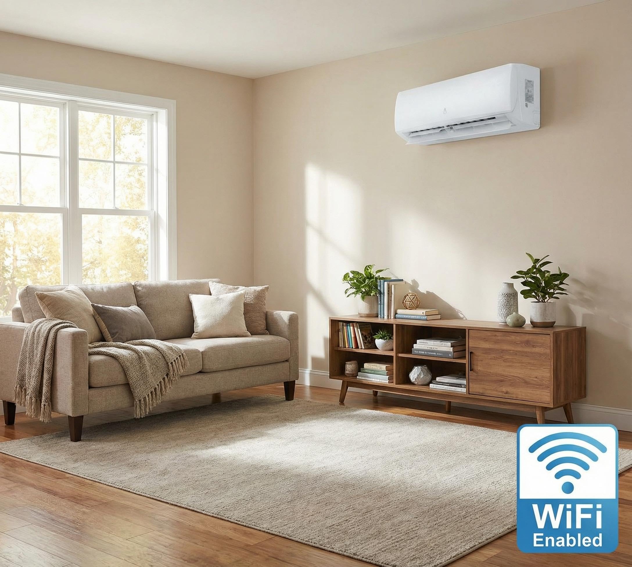 Smart WiFi Enabled Air Conditioner Living Room