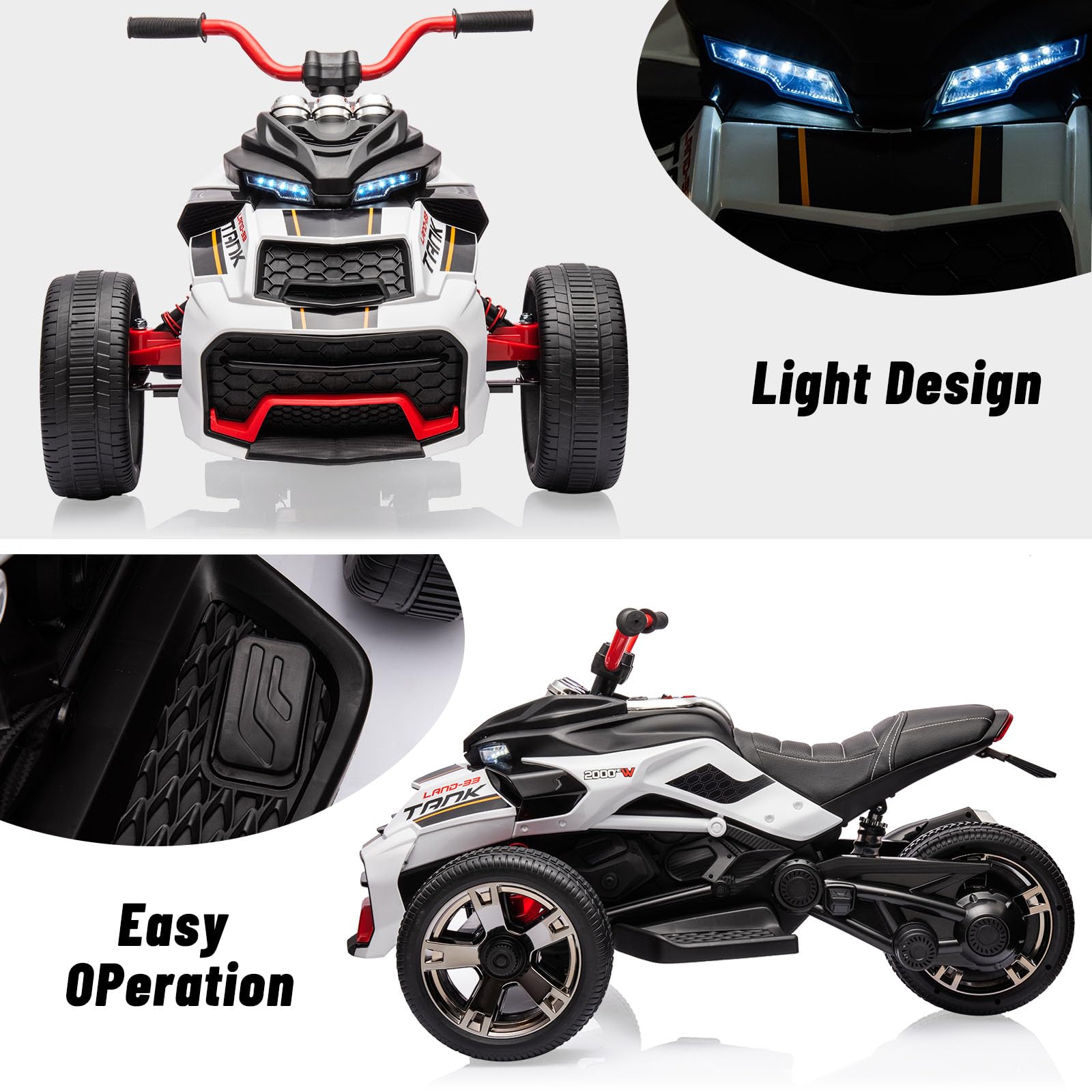 Light Design and Easy Pedal Operation