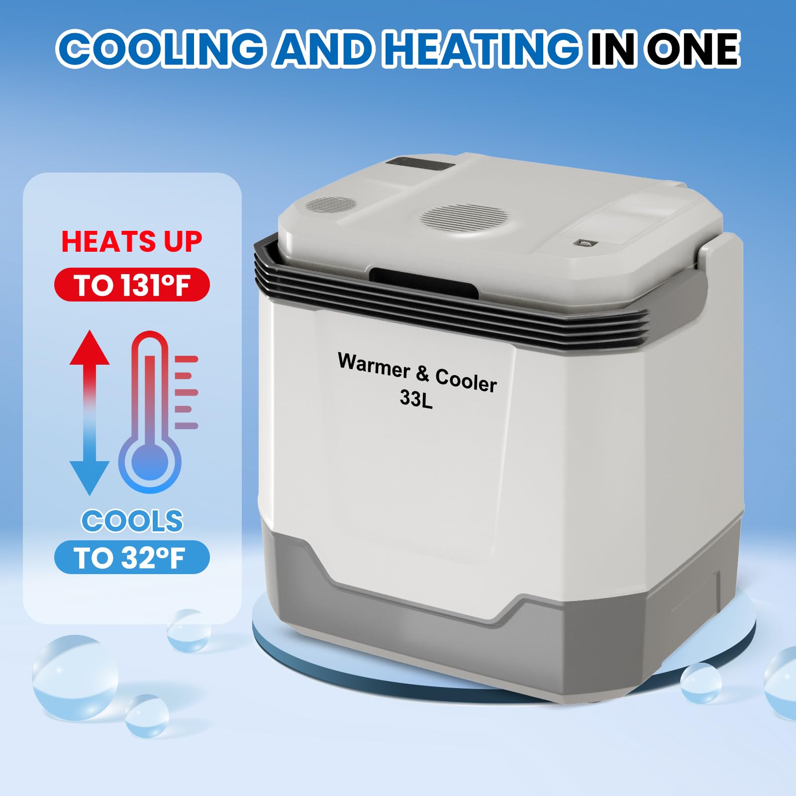 Cooling and Heating Thermoelectric Car Fridge