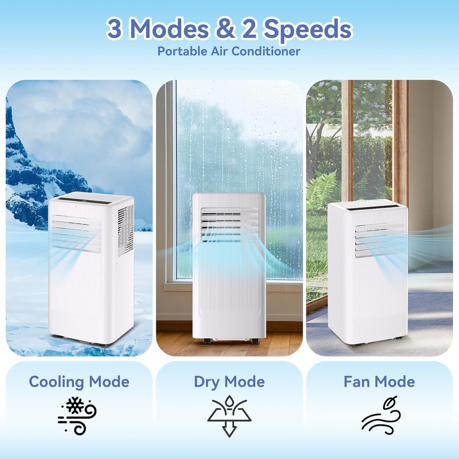 3 Modes & 2 Speeds