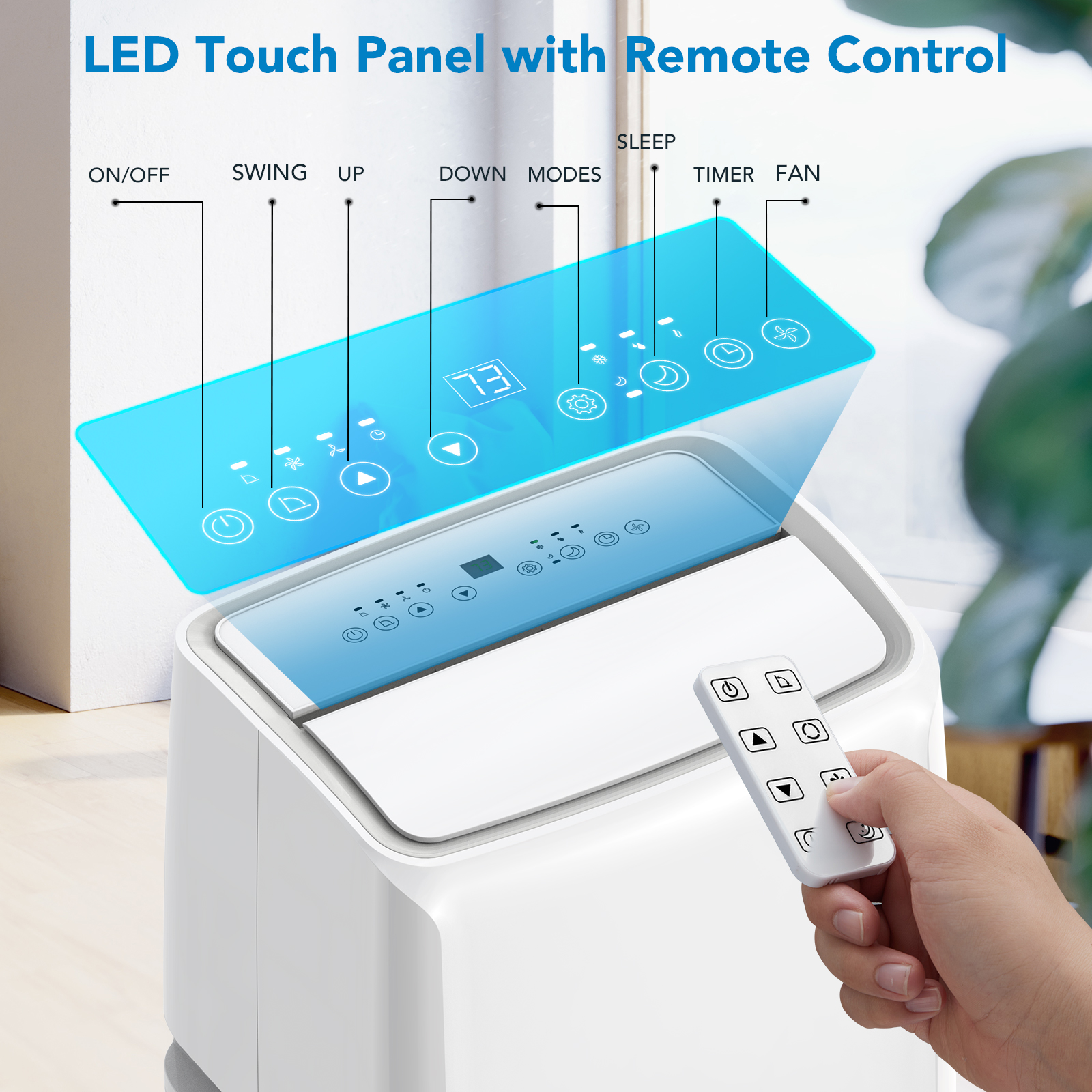LED Touch Panel with Remote Control Options