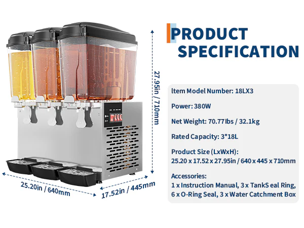 GARVEE beverage dispenser specifications layout blueprint