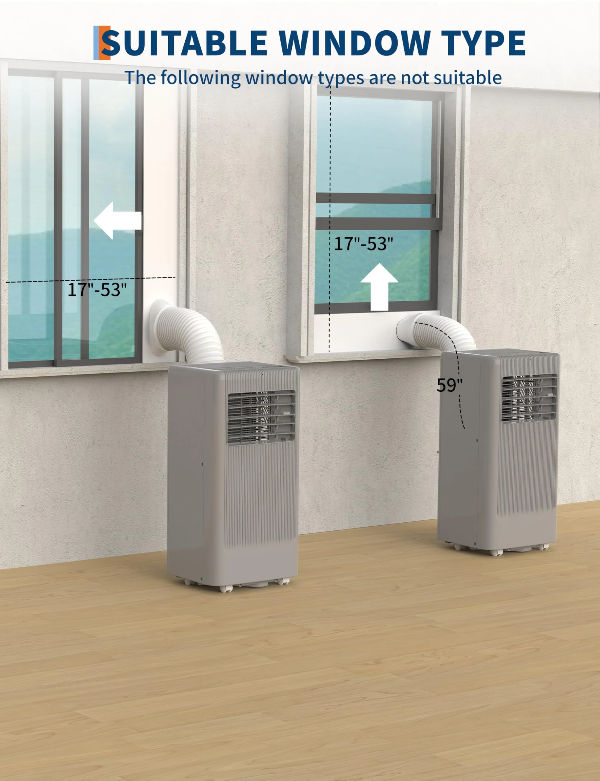 Suitable Window Types and Installation Kit