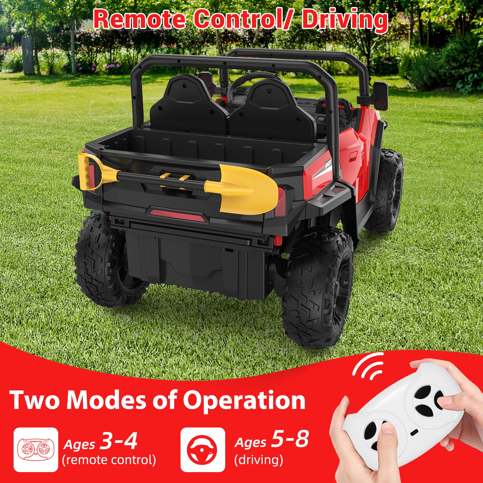 Remote Control and Driving: Two Modes of Operation for Ages 3-4 and Ages 5-8