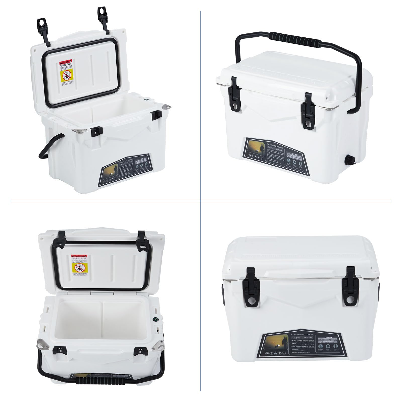 GARVEE 20 Quart cooler multi-angle studio shots