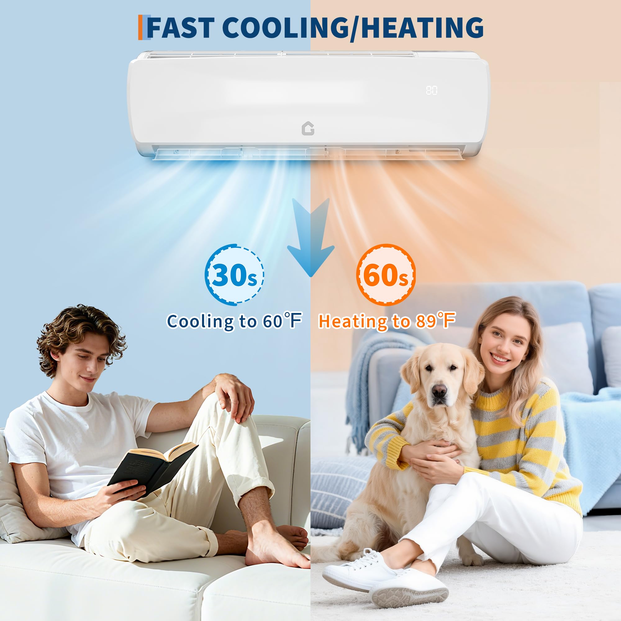 Fast Cooling and Heating 30s to 60F
