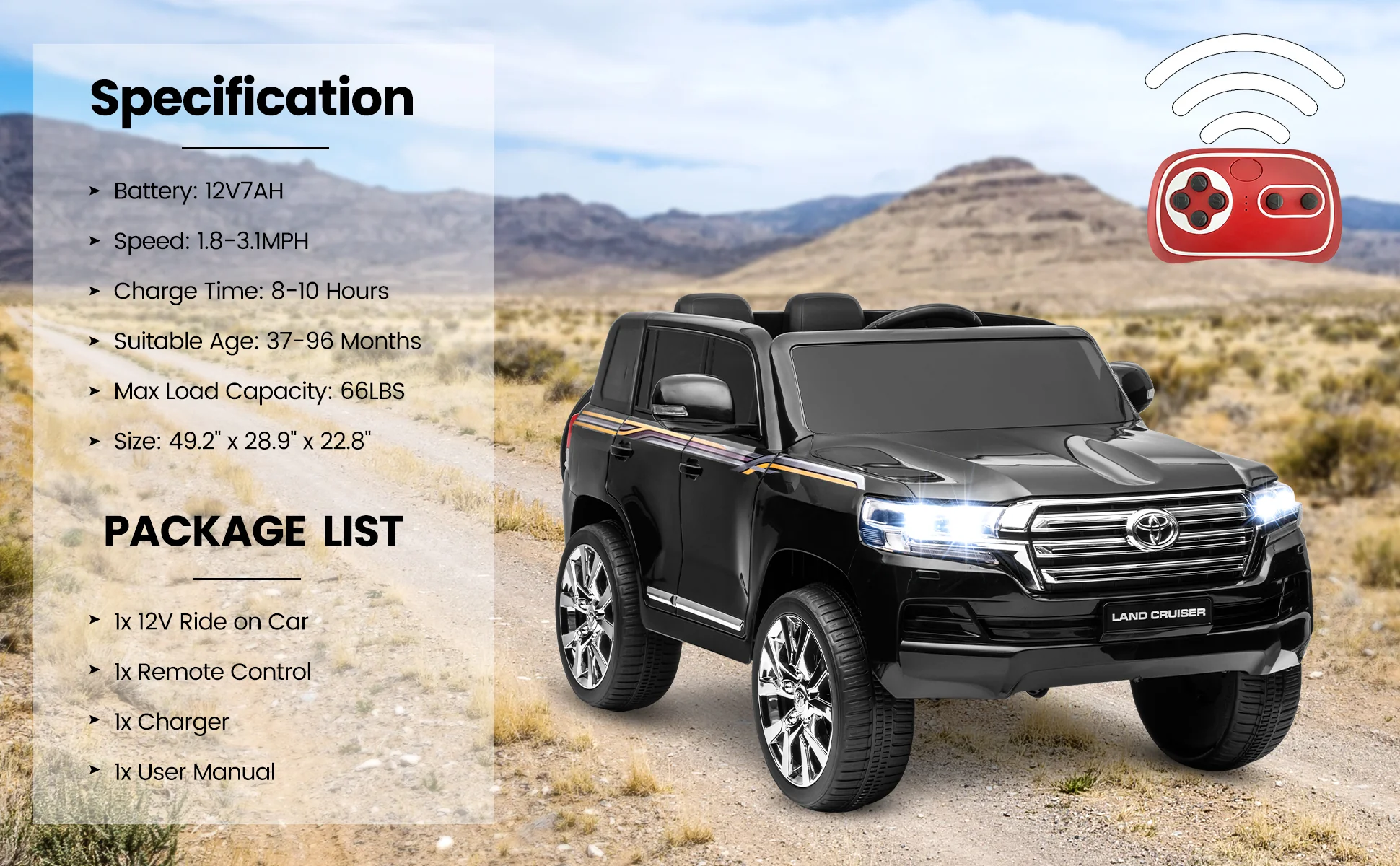 Product Specification and Package List Overview