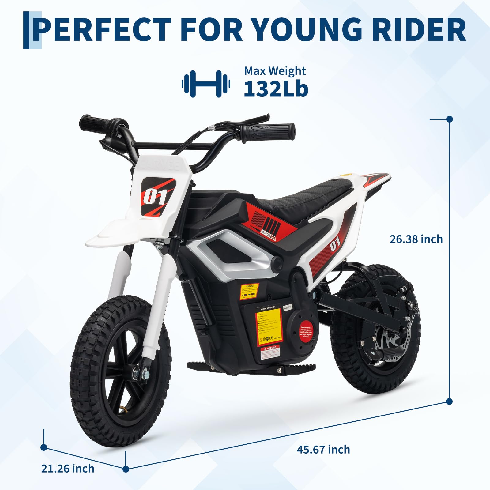 Product Size: 45.67 Inch Length x 21.26 Inch Width x 26.38 Inch Height, Max Weight 132 Lbs