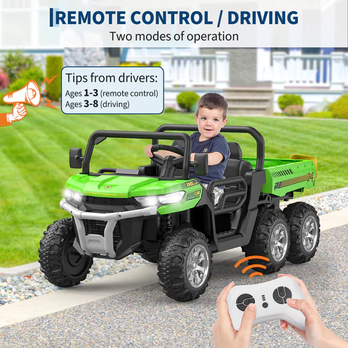 Remote Control and Driving - Two Modes of Operation for Ages 1-3 and 3-8