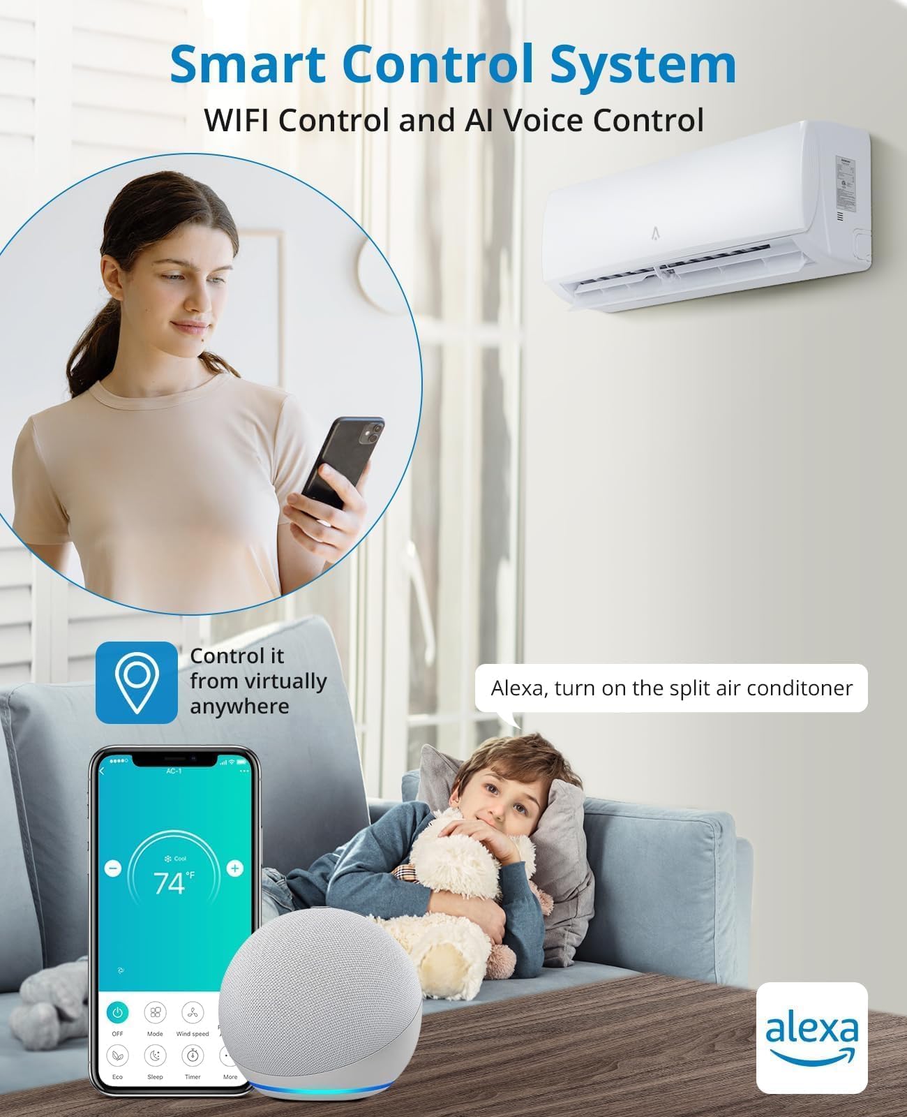 Smart WiFi and AI Voice Control Alexa