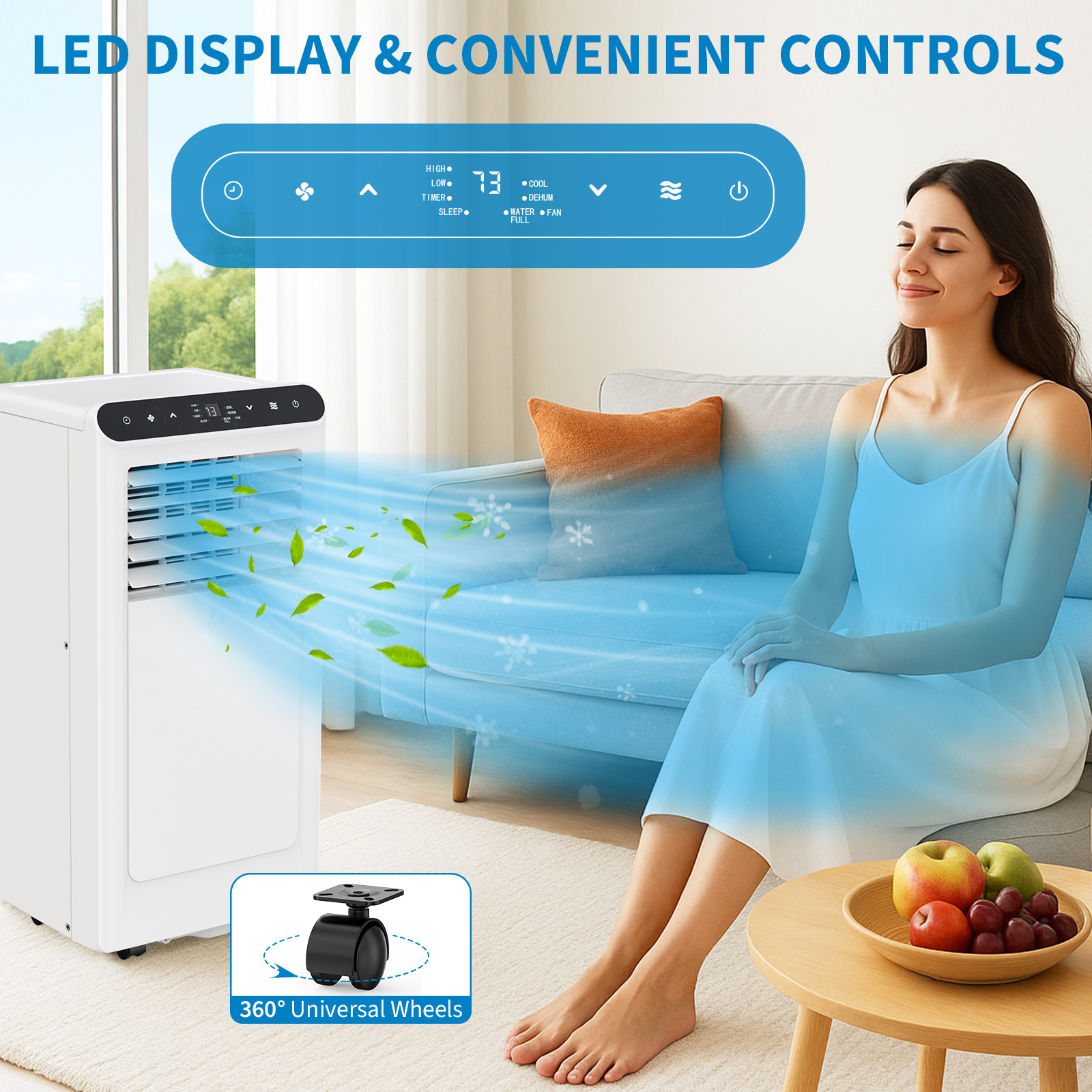 LED Display and Convenient Controls