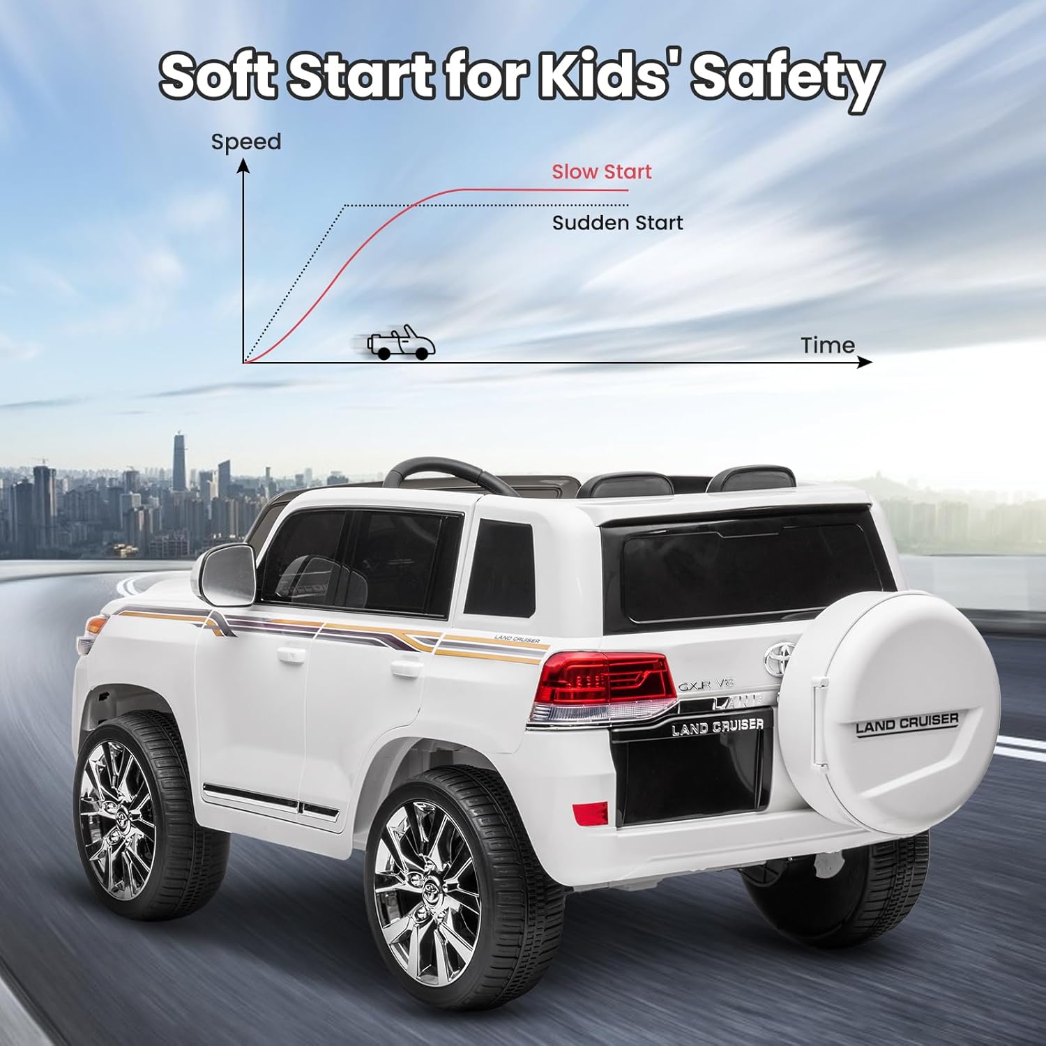 Soft Start for Kids Safety preventing sudden start-up jolts
