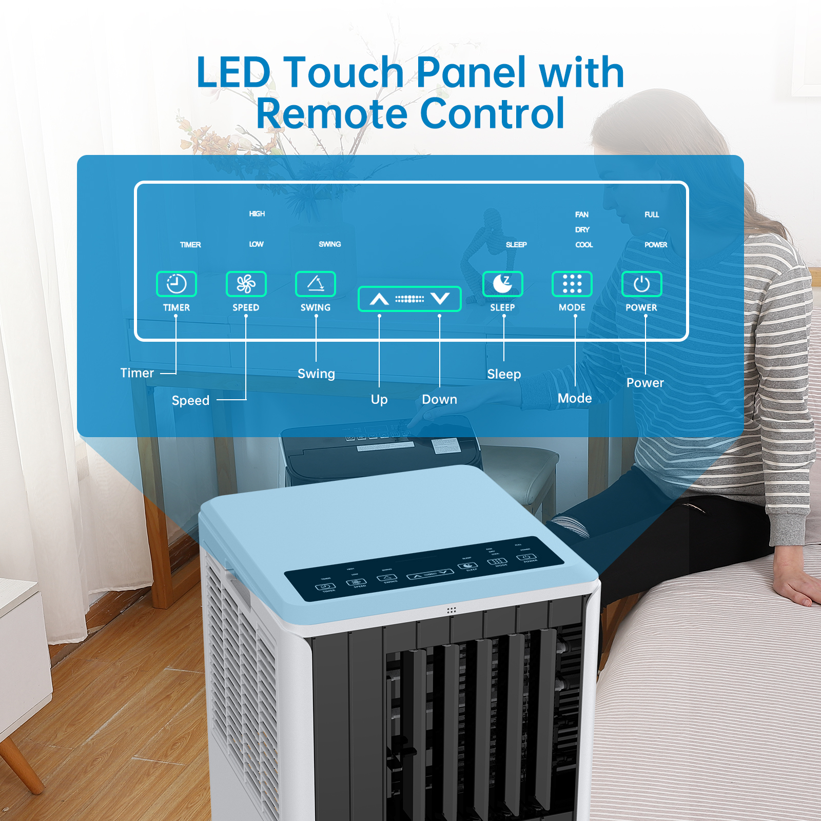 LED Touch Panel with Remote Control Breakdown