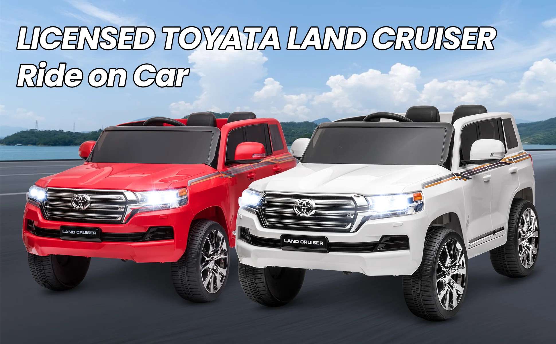 Officially Licensed Toyota Land Cruiser Kids Ride On Car