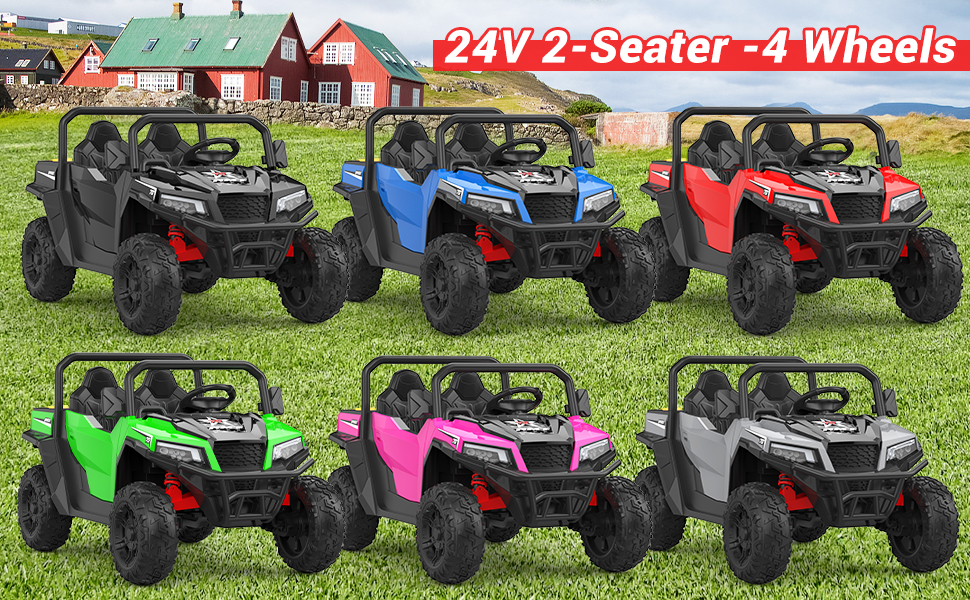 GARVEE 24V 2-Seater 4-Wheels Kids Electric Ride On Dump Truck in Multiple Colors