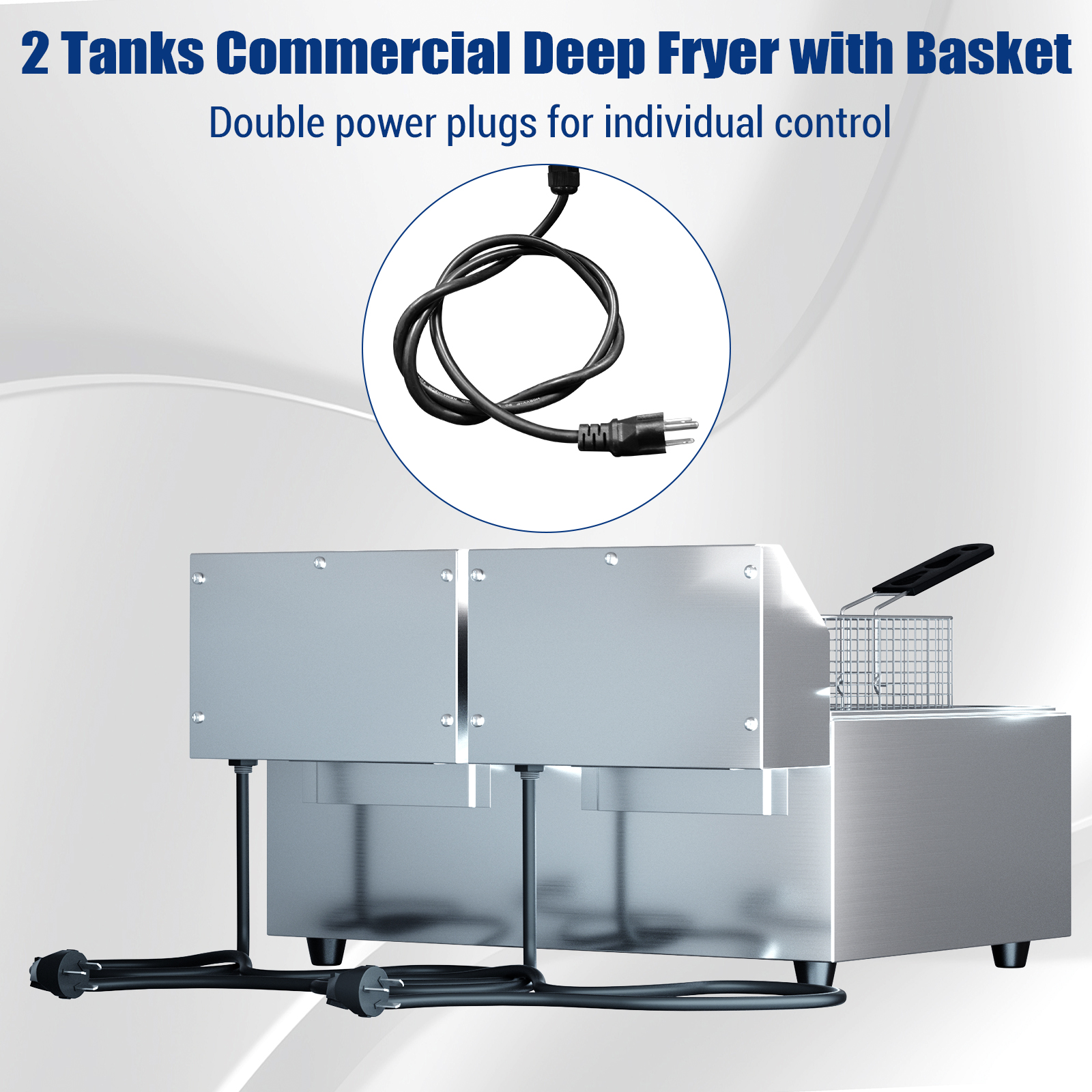 Double power plugs for individual tank control