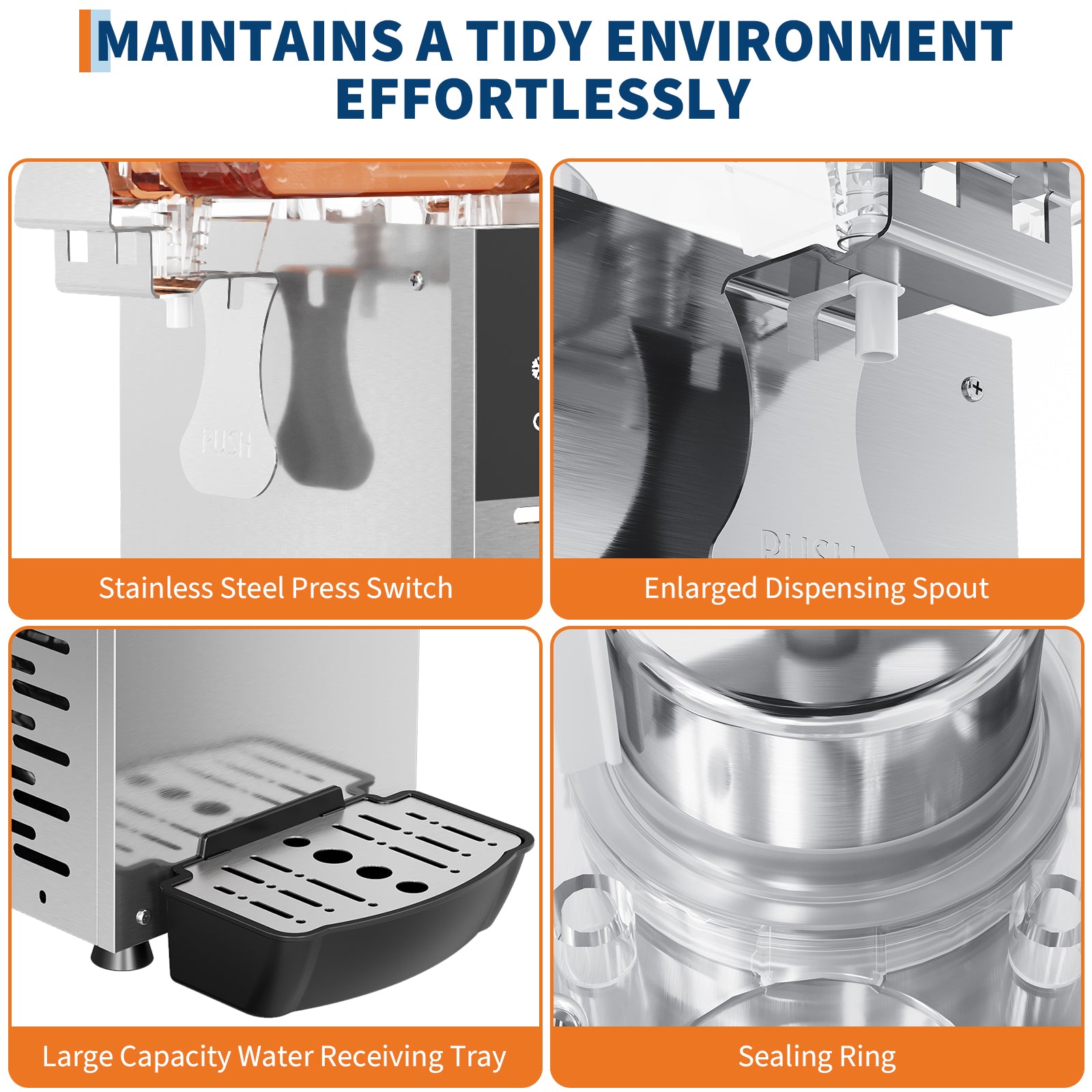 Maintains a tidy environment effortlessly details