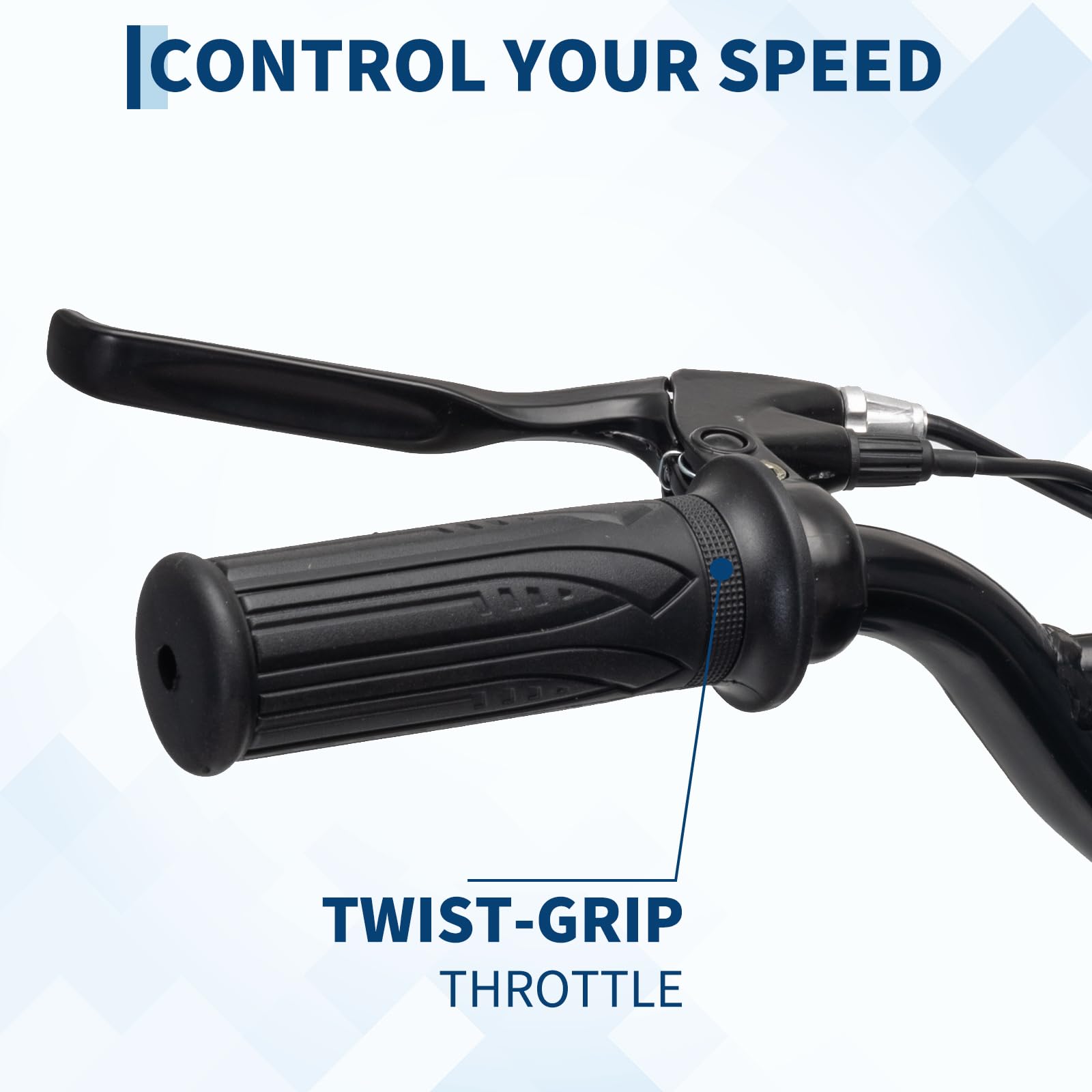 Control Your Speed: Twist-Grip Throttle and Hand Brake Lever