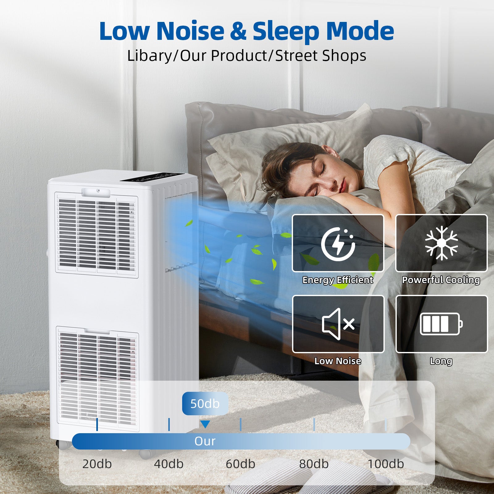 Low Noise and Sleep Mode 50dB