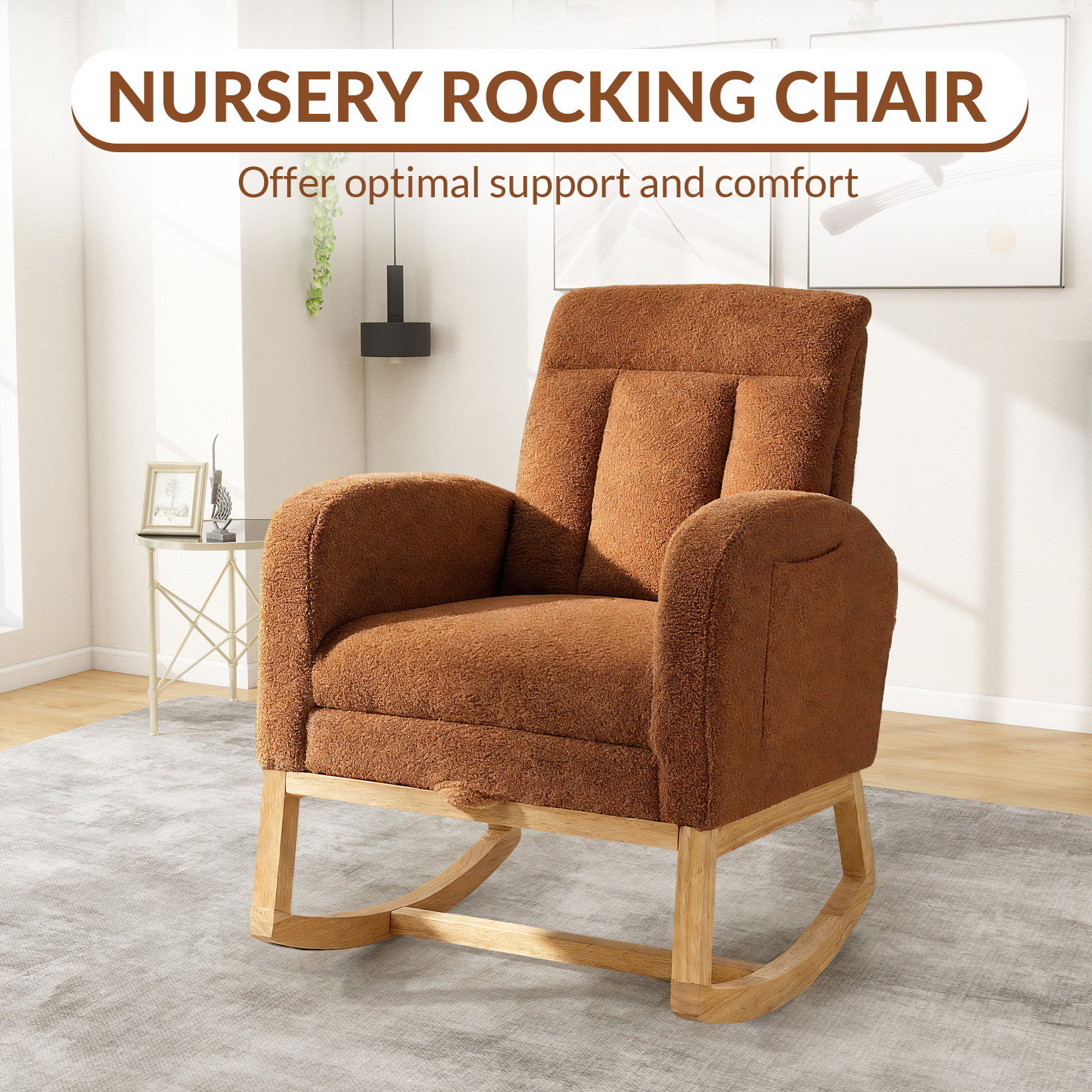 GARVEE Nursery Rocking Chair Comfort Scene