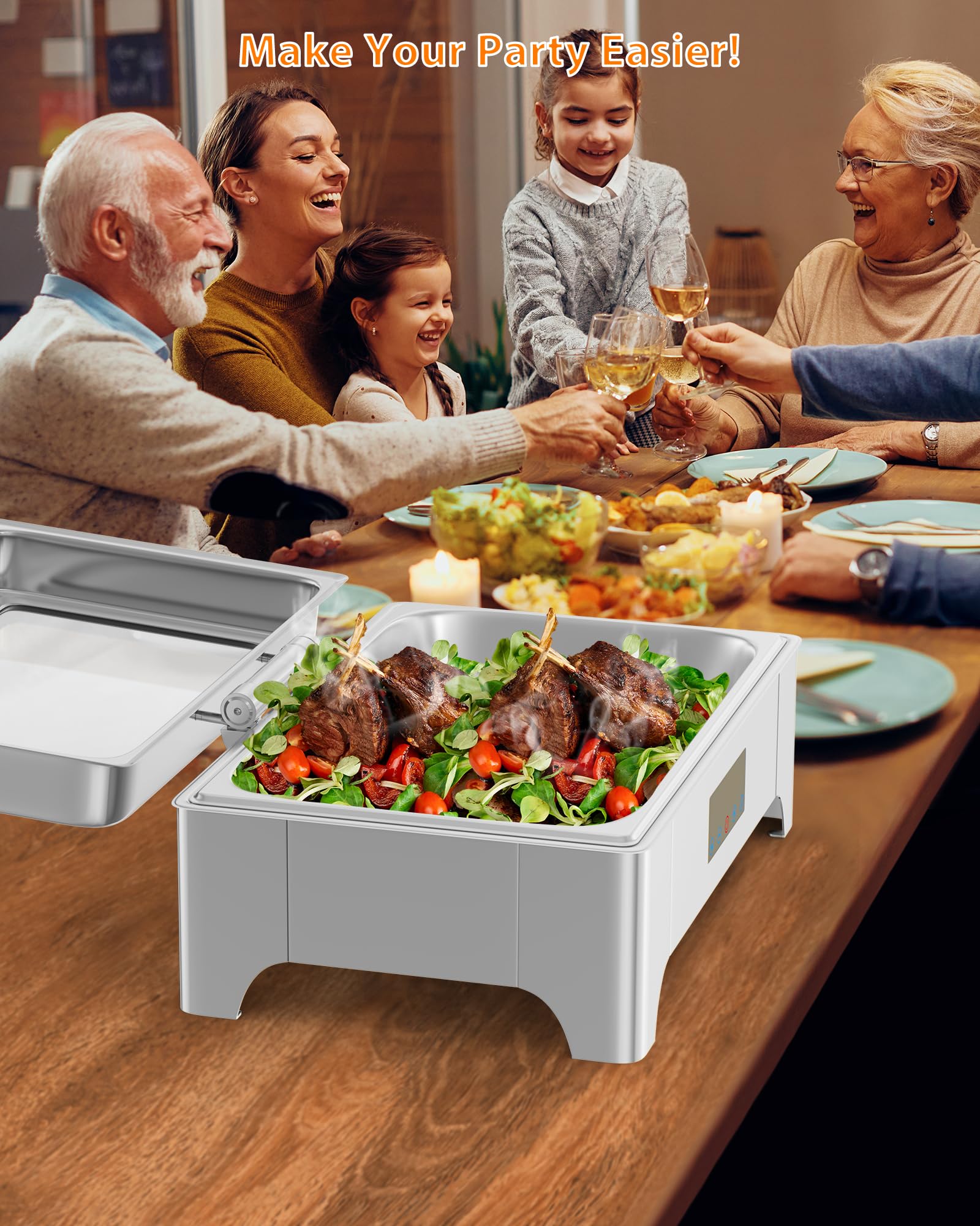 Commercial Electric Chafing Dish Buffet Server - Make Your Party Easier!