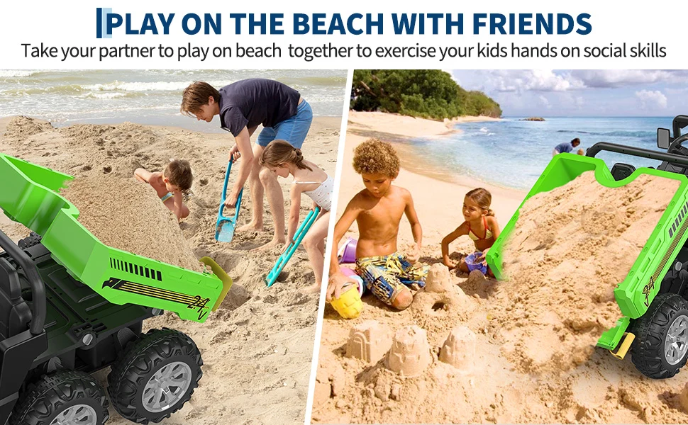 Play on the Beach with Friends - Exercise Kids Hands-on Social Skills