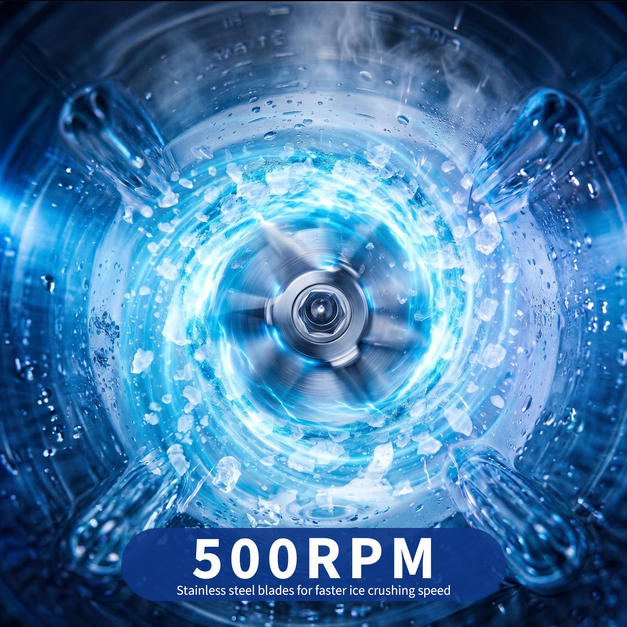 500 RPM stainless steel blades for safety