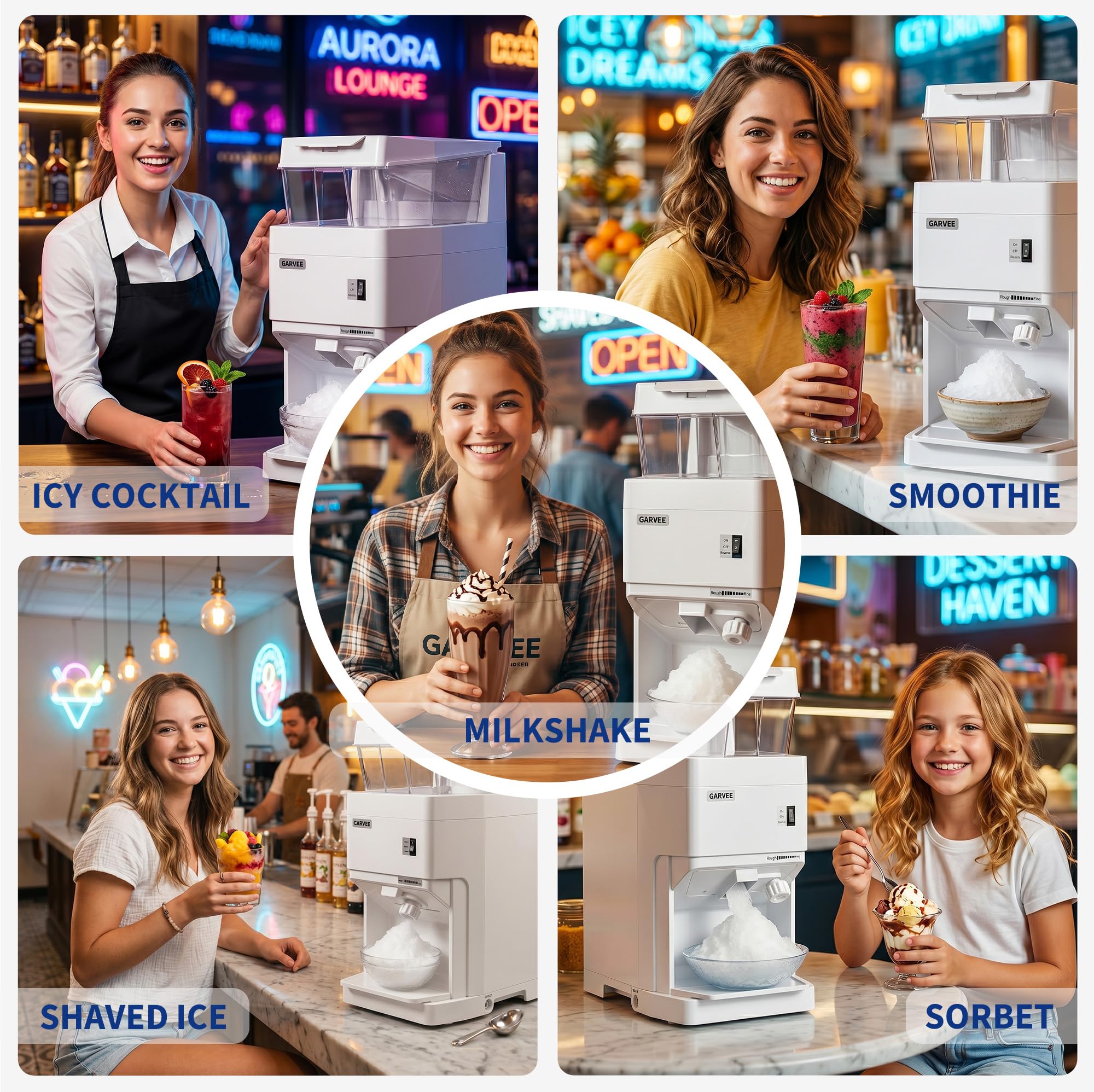 Smoothies, cocktails and shaved ice recipes