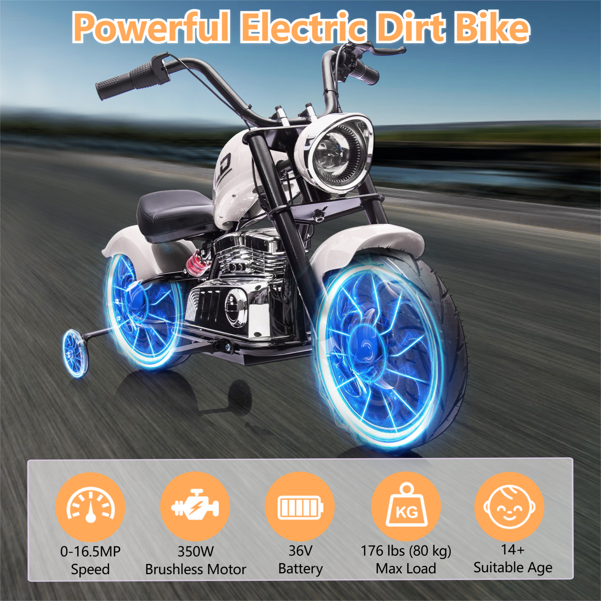Powerful 36V Electric Dirt Bike in Motion