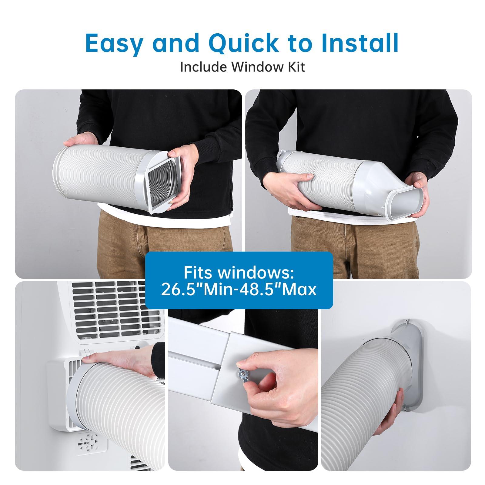 Fits windows 26.5 to 48.5 inches
